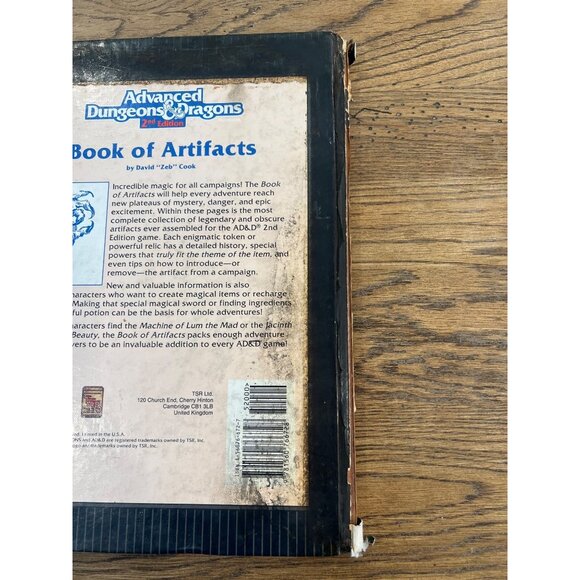 Advanced Dungeons & Dragons 2nd Edition Book Of Artifacts Hardcover - Picture 13 of 16
